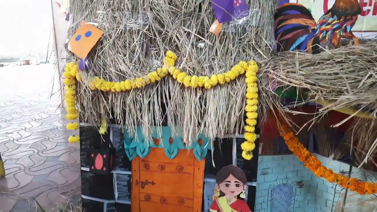 Sankranti decoration at school