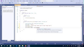 How to create upload picture form | Visual Studio 2019 | c#  |