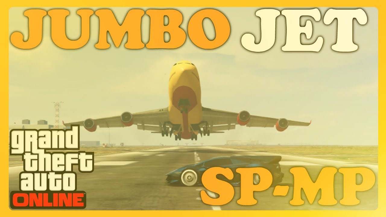 GTA 5 Online How To Bring JUMBO JET PLANE Online! Fly Jumbo Jet Online (SP to MP Glitch Patch 1