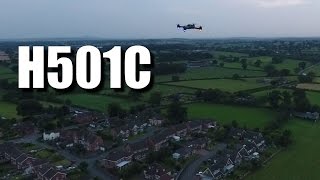 Hubsan H501C Review - With a Phantom 4 видео Hubsan h501c gps