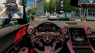 City Car Driving - 2023 Mercedes Benz SL63 AMG [Steering Wheel Gameplay]