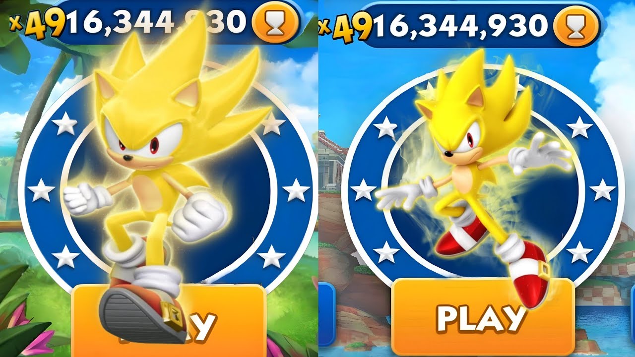 Sonic Dash - Super Sonic VS Super Sonic Run _ Movie Sonic vs All Bosses ...