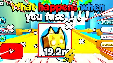 What happens when you fuse 4 golden cyber fox ???🤔 Pet Simulator X - Steampunk
