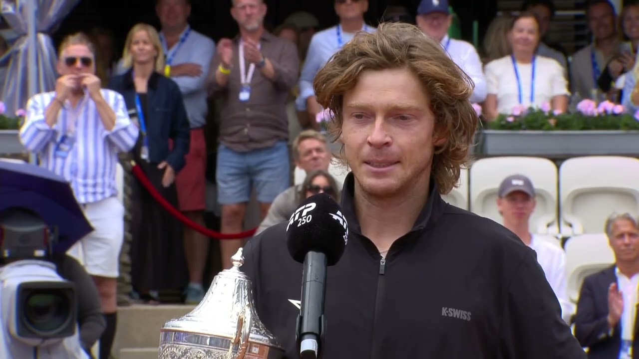 Andrey Rublev Championship Speech | 2026 Bastad