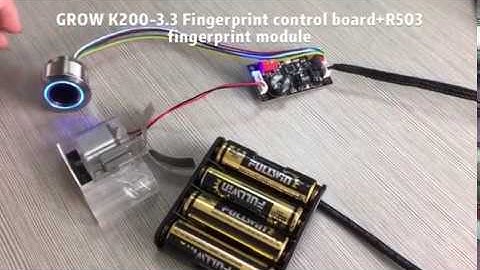 GROW K200-3.3+R503 Two-Color Ring Indicator Light Capacitive Fingerprint Access Control Board