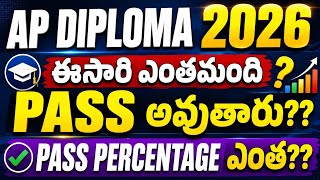 AP DIPLOMA 2026: ఈసారి ఎంతమంది PASS అవుతారు?? | PASS PERCENTAGE ఎంత??