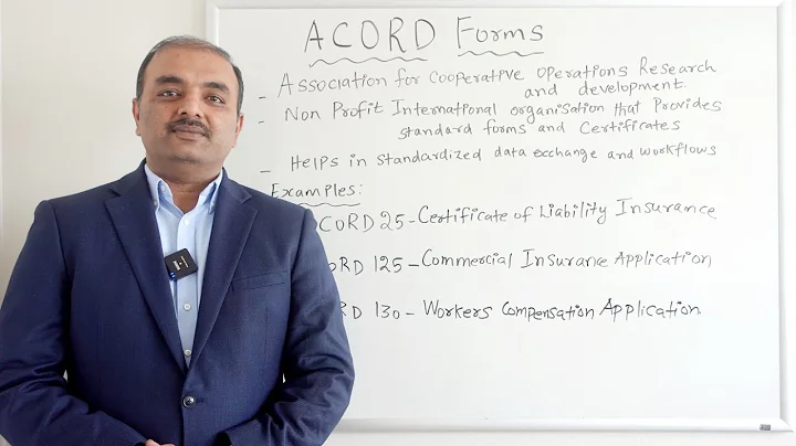 ACORD Forms - Property & Casualty Insurance