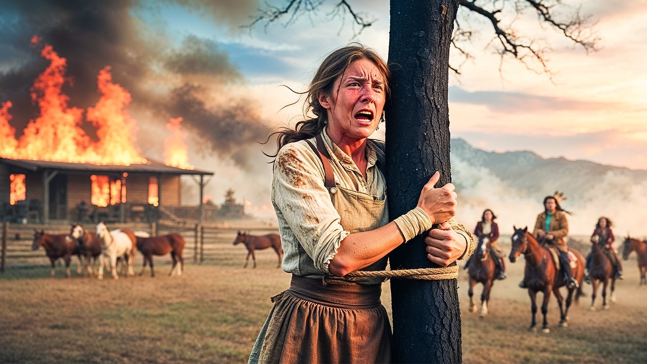 Frontier Woman Held Captive As Home Burns—Comanche Warriors Arrive Just In Time.