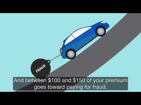 VIDEO: Fraud estimates in Canada are as high as $2 billion a year.  That's costing you between $100 and $150 a year on your auto insurance premium. Watch this video to learn more.