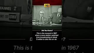 The moment a news station switched from black & white to color in 1967 on-air