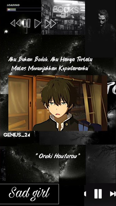 Story Wa Anime | Kata Bijak Anime 'Oreki Houtarou' 4 #shorts