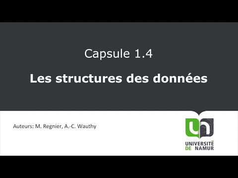 Vidéo 1.4 Structures