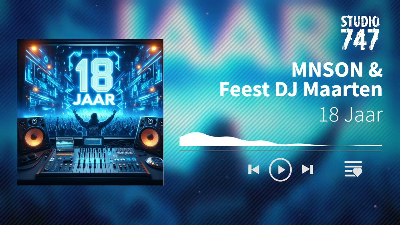 Watch MNSON & Feest DJ Maarten - 18 Jaar #mnson #remix #studio747 #feestdjmaarten on YouTube Watch MNSON & Feest DJ Maarten - 18 Jaar #mnson #remix #studio747 #feestdjmaarten on YouTube