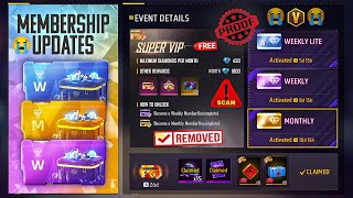 New Membership Scam Free Fire | Svip Remove from Free Fire | Don't Buy Membership Free Fire