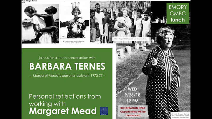 CMBC Lunch | Barbara Ternes "Personal reflections ...