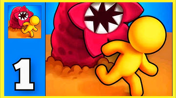 Sandworms Game - Android iOS Mobile Gameplay Walkthrough Part 1 (Idle, Tycoon, Simulation)