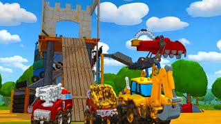 Car Castle | Car Cartoons for Kids | The Adventures of Chuck & Friends