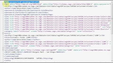 SData Results - Atom Feeds