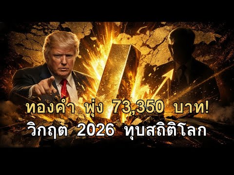 ทองคำพุ่งทะลุ ๗๓,๓๕๐ บาท! วิเคราะห์เจาะลึกวิกฤตโลก ปี ๒๕๖๙ ดันราคาทองทุบสถิติ แร่เงินมาแรงแซงโค้ง