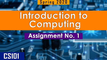 CS101 Assignment Spring 2020 | By SYED I.T SOLUTIONS © #PDF
