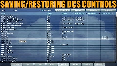Explained: How To Backup & Restore Keyboard/Joystick Controls | DCS WORLD