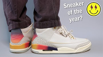 The BEST JORDAN Release of the year? - JORDAN 3 J BALVIN MEDELLIN SUNSET Review & On Feet