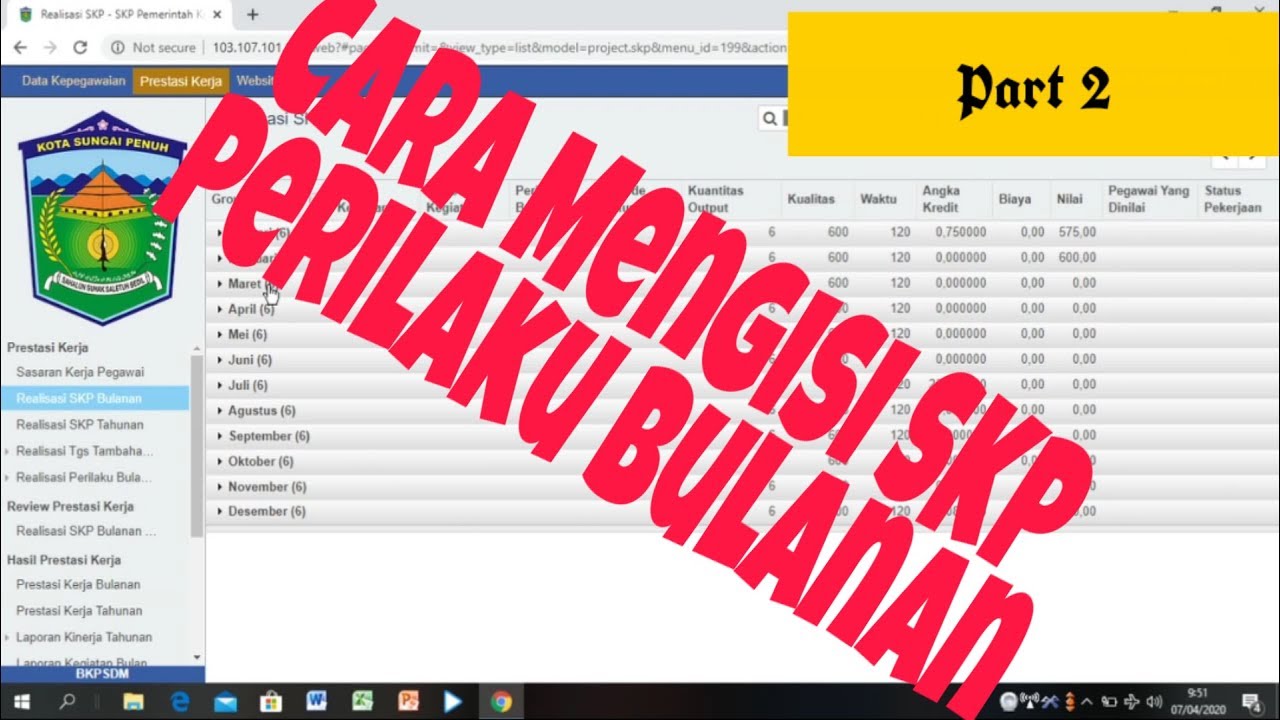 Tutorial tentang cara membuat dan melaporkanya perilaku bulanan pada