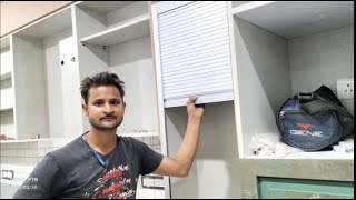 किचन में रोलिंग शटर कैसे लगाएं|| How to put rolling shutter in kitchen. \\ph 8010123404