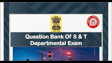 Q Bank Series ! Part 2 ! S & T Questions n Answers for LDCE ! Departmental Exams