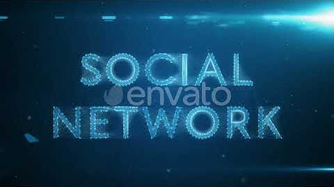 Connecting People On The Internet Forming The Word Social Network | Motion Graphics - Envato ele...