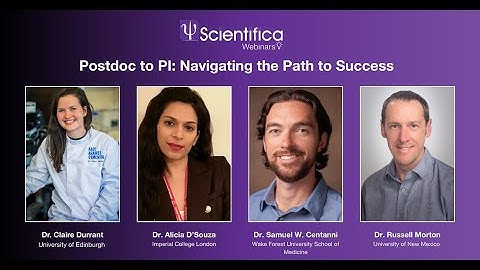 Postdoc to PI: Navigating the Path to Success Webinar