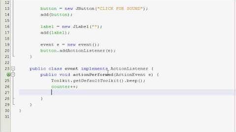 Java GUI Tutorial 9 - Beeper program