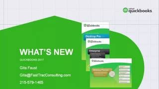 QuickBooks 2017 - New and Improved Features