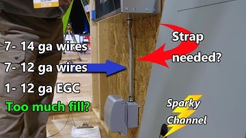 EMT Conduit Nipple Fill and Strap Questions NEC Chapter 9 Table 1