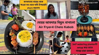 কলকাতায় মায়ের দেয়া সব থেকে দামি giftটা share করলাম, মিষ্টুর আবদারে বানালাম Air Fryerএ Chelo Kabob