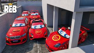 REBAIXADOS ELITE BRASIL | I BUILT MY GARAGE WITH 5 LIGHTNING MCQUEEN SPORTS CARS screenshot 5