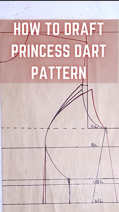 How To Draft Princess Dart Pattern. #pullupyoshorts - YouTube