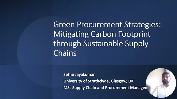 Green Procurement Strategies Mitigating Carbon Footprint through Sustainable Supply Chains