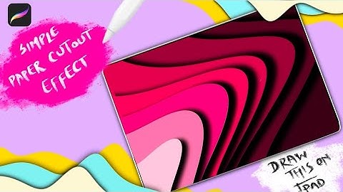 Simple paper cutout effect on procreate | procreate tutorials for beginners@Myboringtimes