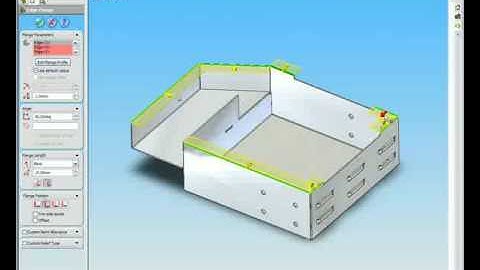 Sheetmetal Edge Flange Demonstration