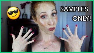 Full Face Using Only SAMPLES! | USE IT UP!!!