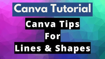 Create Lines and Shapes With Canva (Free Tutorial) #canva #canvatutorial