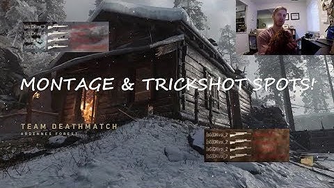 Best Clip Map on CoD WW2! Montage and Trickshot Spots : Ardennes Forest (WWII Map Tutorial) #ObeyRC