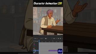 2D Character Hand Animation in Adobe Animate ✨ #shorts