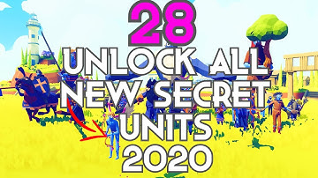 TABS - HOW TO UNLOCK ALL SECRET UNITS - NEW!!! 28 SECRET UNITS for 2020
