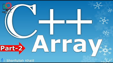 C++ tutorial # 43 Array in Pashto | Part 2 |