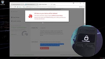 How to Wipe Trezor Wallet Reset Format Bitcoin Litecoin ZCash Ethereum Dash