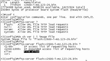 Using A Cisco Device As A TFTP Server Lab - Part 1