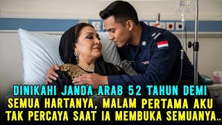 Dinikahi majikan Arab 52 tahun yang sedang sakit keras‼️ Malam pertama, aku gemetar saat ia melepas…