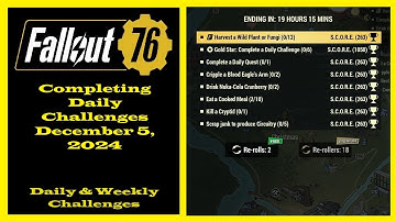 Completing Daily Challenges For December 5, 2024 - Fallout 76 Daily Challenge Guide